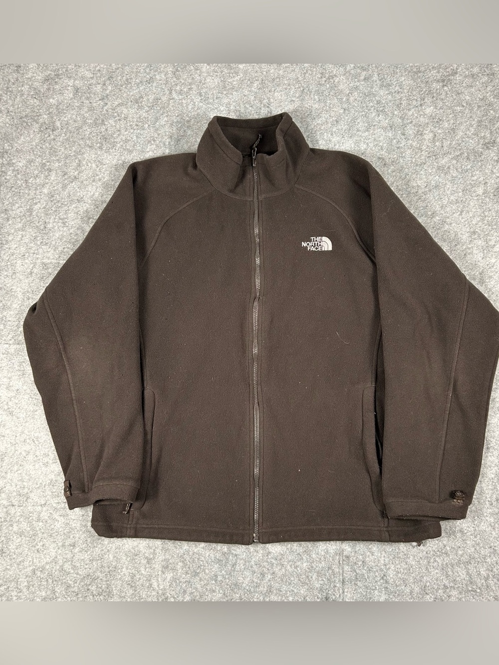 The North Face Brown Fleece Full Zip Jacket Winter Ski Size XL